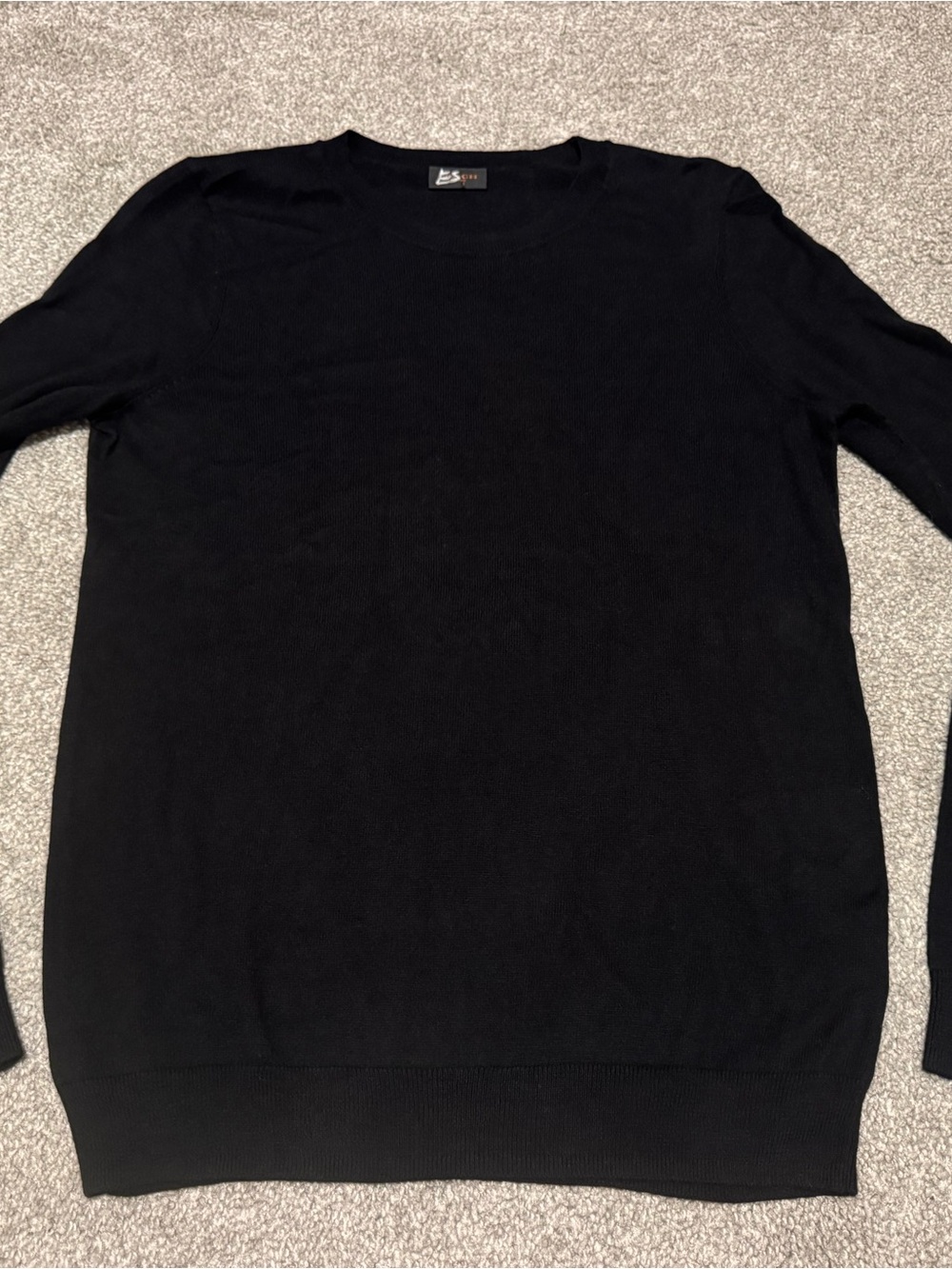 Coach Sweater Womens One Size Black Cotton Cashmere Crew Knit Pullover Top